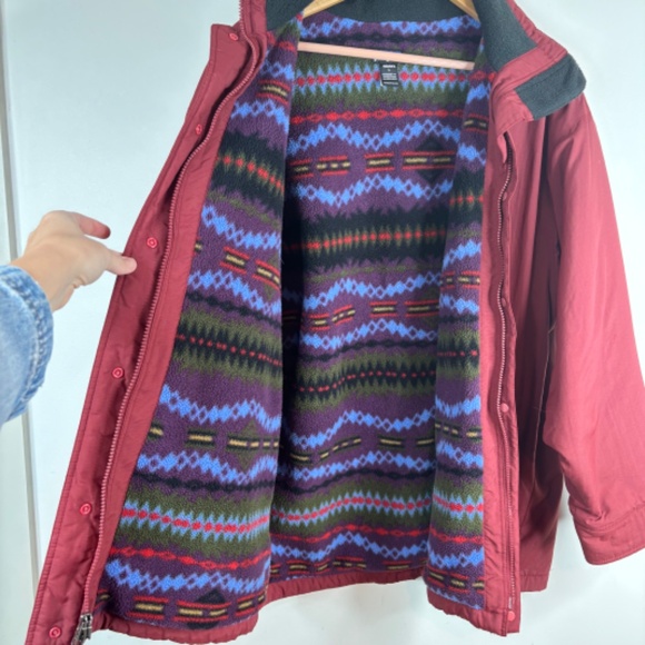 VTG 90s PATAGONIA Aztec Softshell Jacket Womens L RARE Fleece Lined Southwestern - Picture 2 of 14